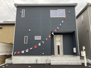 加古川市別府町新野辺、新築一戸建ての外観画像です