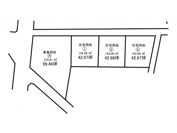 加古川市尾上町長田、土地の間取り画像です