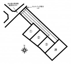 加古川市加古川町西河原、土地の間取り画像です