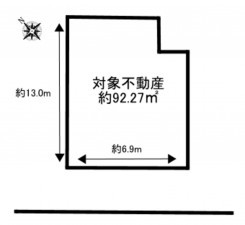 加古川市米田町平津、土地の間取り画像です