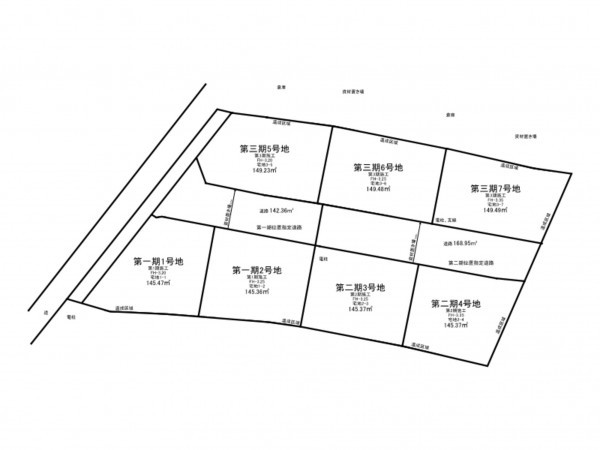 加古川市加古川町友沢、土地の間取り画像です