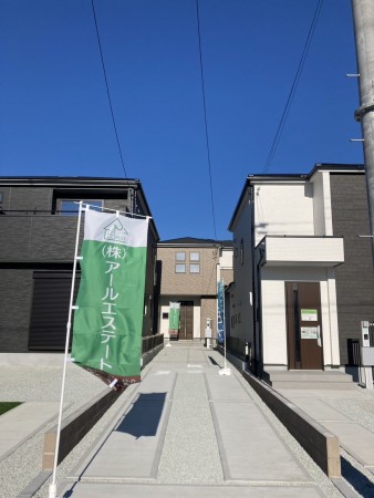 加古川市別府町新野辺北町、新築一戸建ての外観画像です