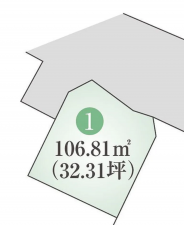 加古川市野口町野口、土地の間取り画像です