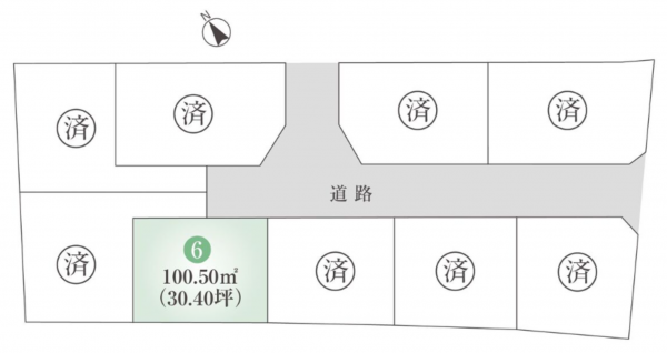 加古川市尾上町今福、土地の間取り画像です