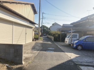 加古川市野口町野口、土地の前面道路を含む現地写真画像です