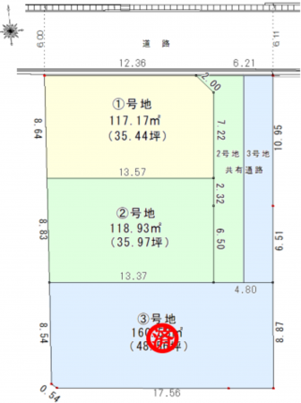 加古川市加古川町北在家、土地の間取り画像です