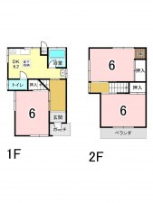 加古川市加古川町南備後、収益物件/住宅の間取り画像です