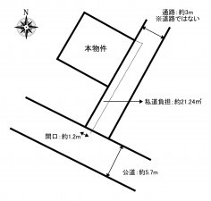 加古川市平岡町新在家、土地の間取り画像です