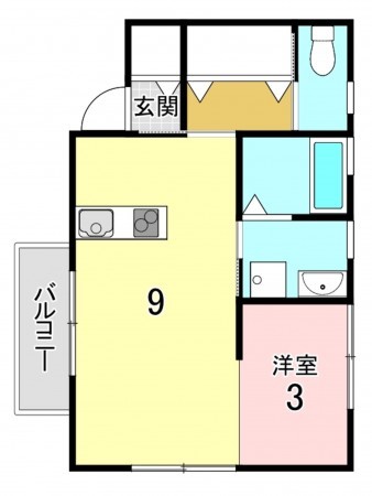 加古川市平岡町新在家、収益物件/アパートの間取り画像です