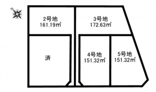 加古川市別府町新野辺北町、土地の間取り画像です