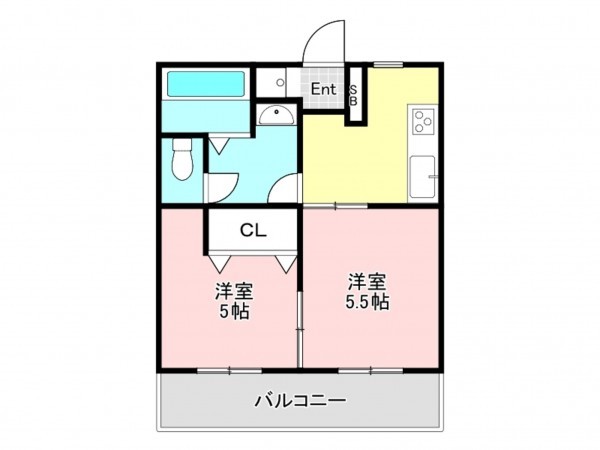 加古川市別府町西町、収益物件/アパートの間取り画像です