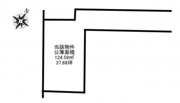 加古川市平岡町新在家、土地の間取り画像です