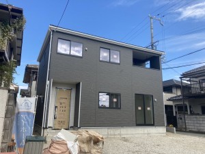 加古川市米田町平津、新築一戸建ての外観画像です