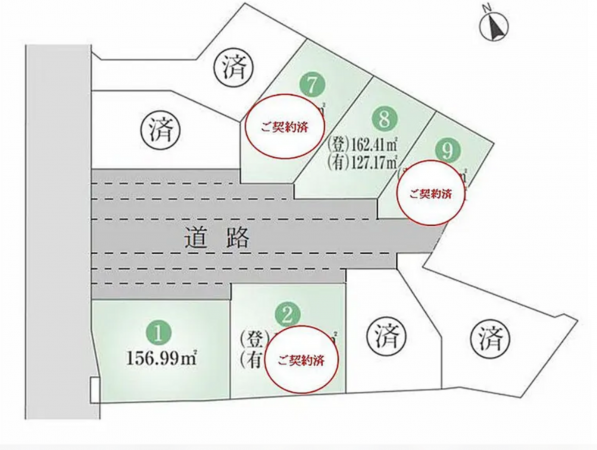 加古川市野口町北野、土地の間取り画像です