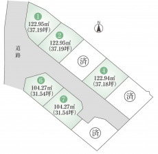 加古川市加古川町稲屋、土地の間取り画像です