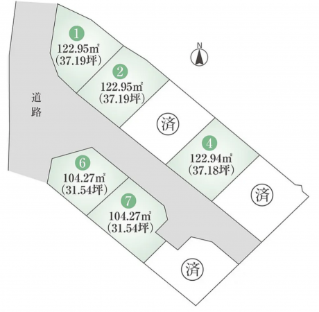 加古川市加古川町稲屋、土地の間取り画像です