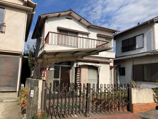 加古川市米田町船頭、土地の前面道路を含む現地写真画像です