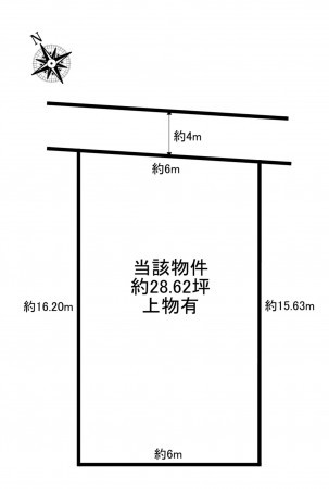 加古川市平岡町一色、土地の間取り画像です