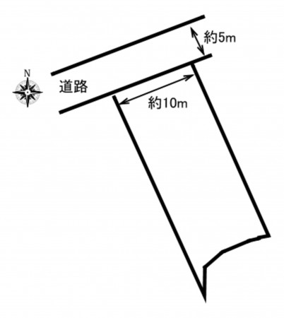 加古川市志方町横大路、土地の間取り画像です