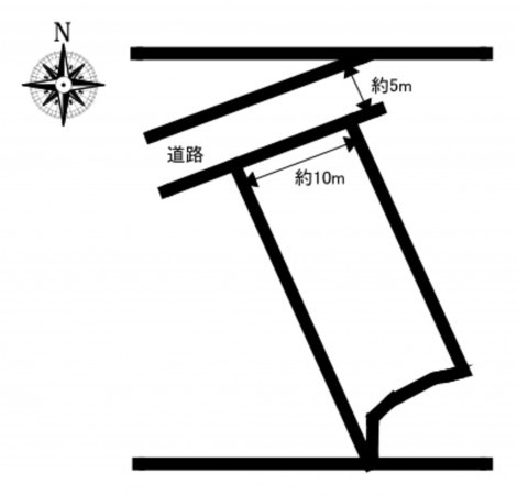 加古川市志方町横大路、土地の間取り画像です