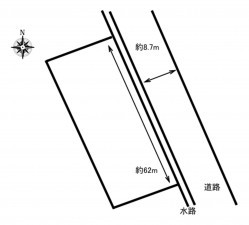 加古川市志方町横大路、土地の間取り画像です