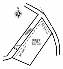 加古川市志方町横大路、土地の間取り画像です