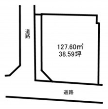 加古川市野口町野口、土地の間取り画像です