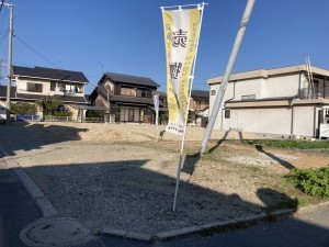 加古川市野口町野口、土地の前面道路を含む現地写真画像です