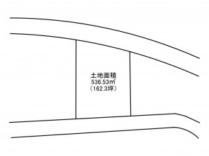 加古川市上荘町都台、土地の間取り画像です