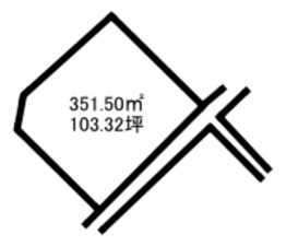 加古川市加古川町稲屋、土地の間取り画像です