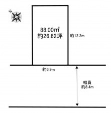 加古川市平岡町土山、土地の間取り画像です