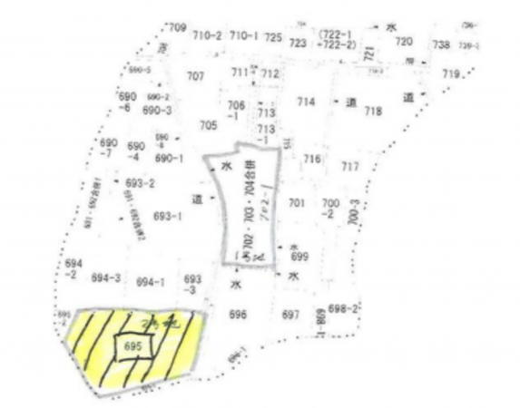加古川市志方町上冨木、土地の間取り画像です