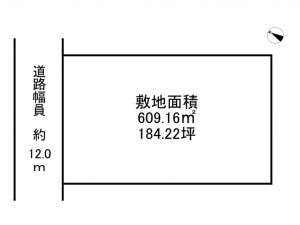 加古川市加古川町大野、土地の間取り画像です