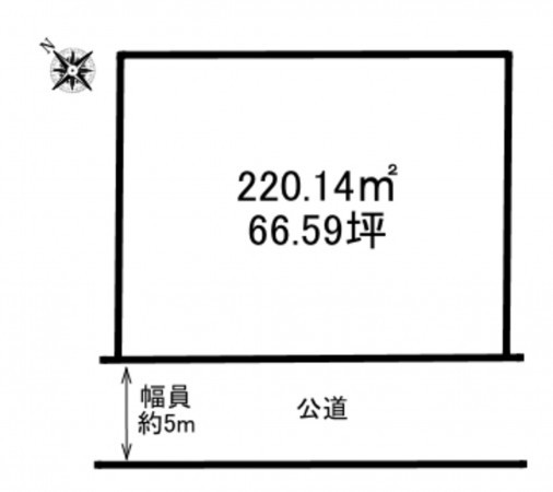 加古川市野口町良野、土地の間取り画像です