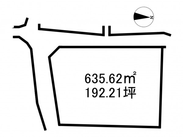 加古川市上荘町薬栗、土地の間取り画像です