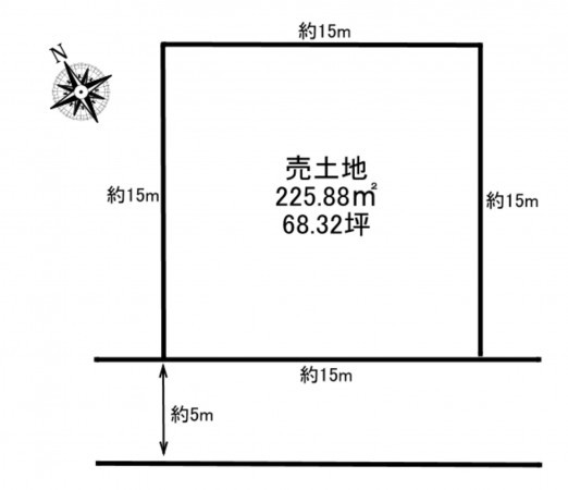 加古川市山手、土地の間取り画像です