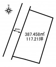 加古川市上荘町国包、土地の間取り画像です