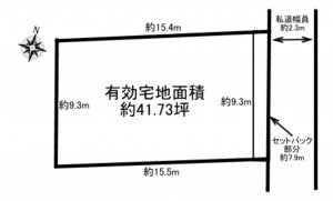 加古川市加古川町木村、土地の間取り画像です