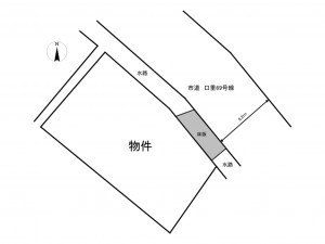 加古川市尾上町口里、土地の間取り画像です