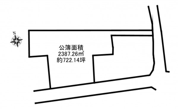 加古川市志方町上冨木、土地の間取り画像です