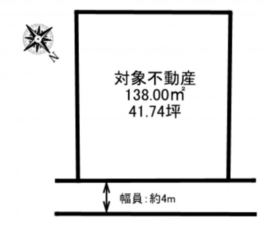 加古川市平岡町土山、土地の間取り画像です