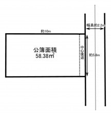 加古川市加古川町粟津、土地の間取り画像です