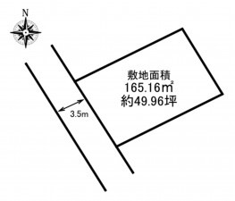 加古川市平岡町土山、土地の間取り画像です