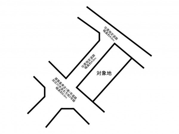 加古川市平岡町新在家、土地の間取り画像です