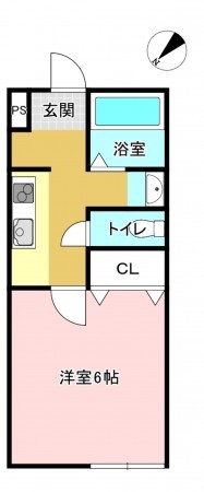 加古川市加古川町美乃利、収益物件/アパートの間取り画像です