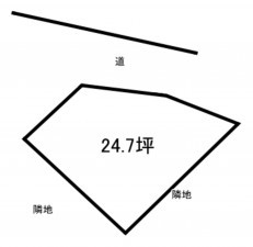加古川市平岡町新在家、土地の間取り画像です