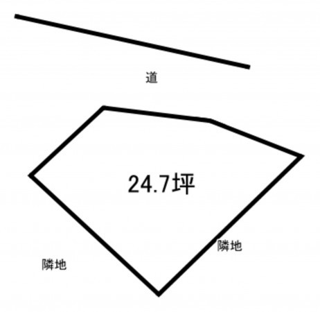 加古川市平岡町新在家、土地の間取り画像です