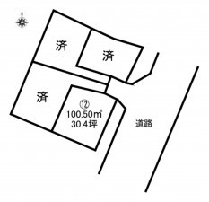 加古川市野口町良野、土地の間取り画像です