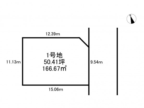 加古川市西神吉町岸、土地の間取り画像です