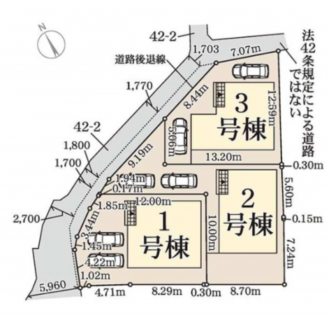 加古川市野口町長砂、新築一戸建ての画像です